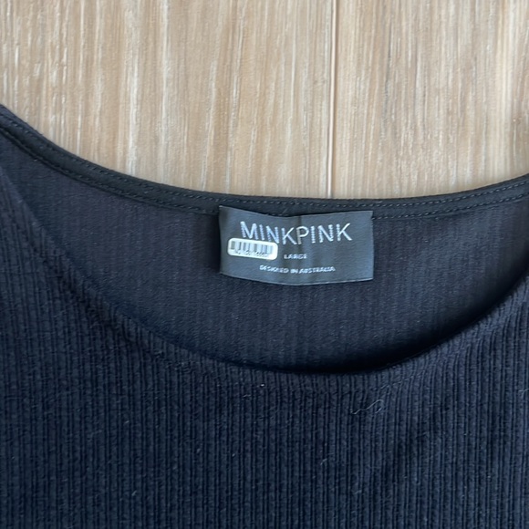 Mink pink ribbed crop top - Picture 2 of 2